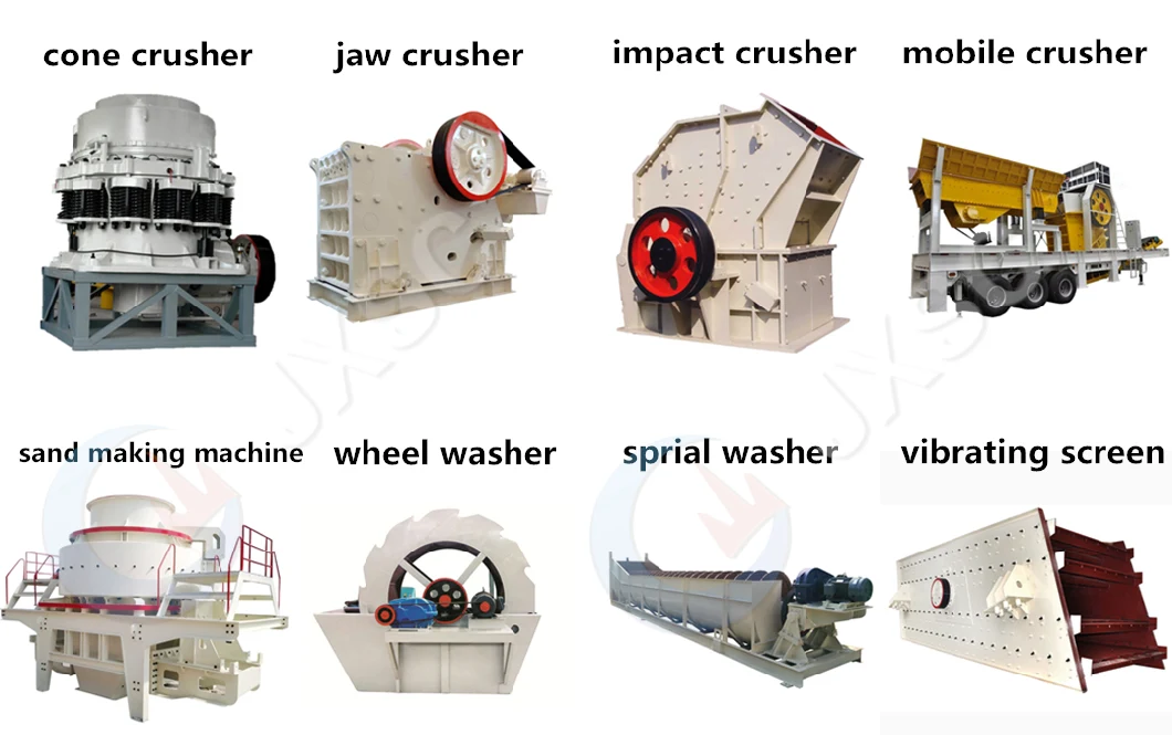 Mobile Stone Machine Jaw/Impact/Cone/Crushing for Iron Gold Ore Rock Mining Crusher Plant