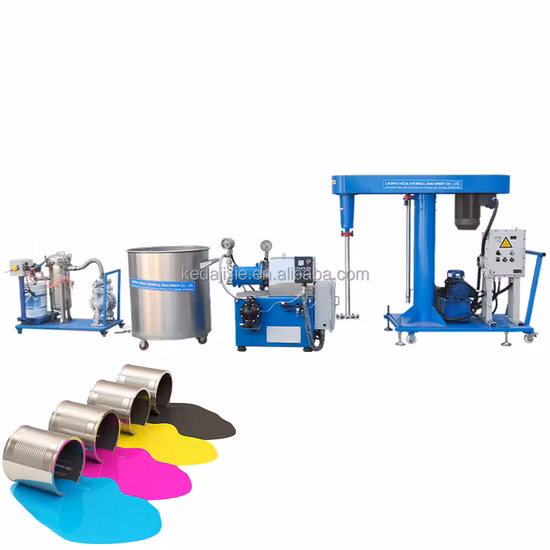 Horizontal Large Flow Ultrafine Bead Mill for Pigment/Paint/Coating/Ink Wet Grinding Machine