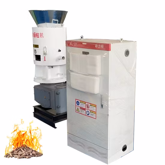 Biokraftstoff-Energie-Reishülsen-Sägemehl-Bambuspulver-Baumast-Granulierer-Brikett-Presse-Maschine/Ring-Flachdüse 1t/H 2t Landwirtschafts-Biomasse-Holzpellet-Maschine